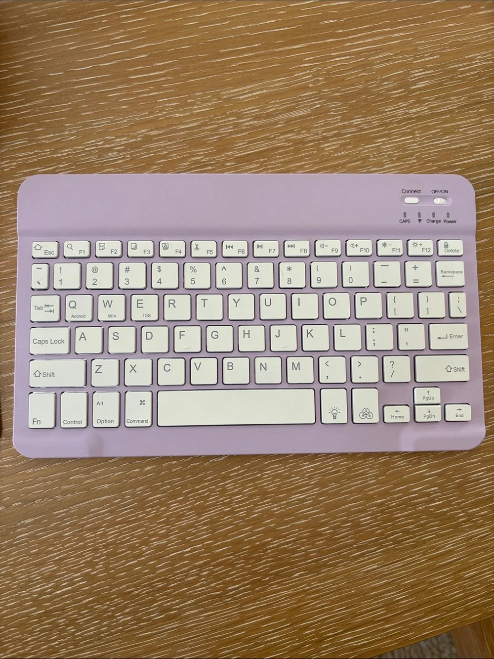 Wireless Bluetooth Keyboard Case for IPad 9th Generation - Lavender